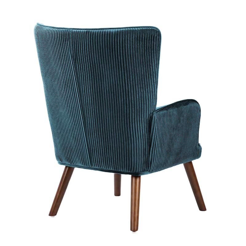 Velvet Upholstered Accent Chair Armchair for Living Room