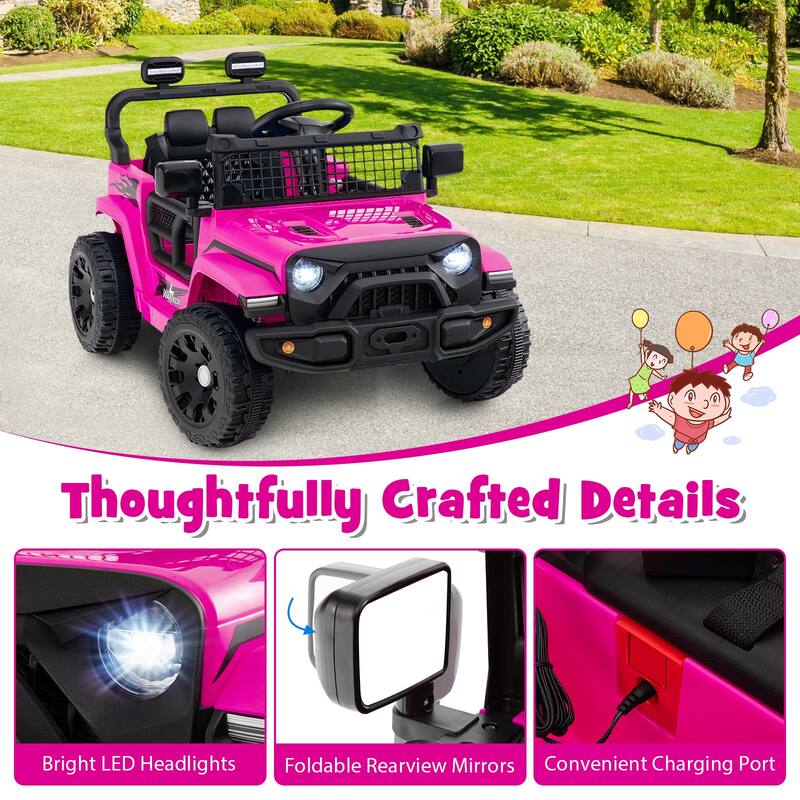 Gymax Kids Ride on Car Truck 12V Battery Powered Electric Vehicle w/