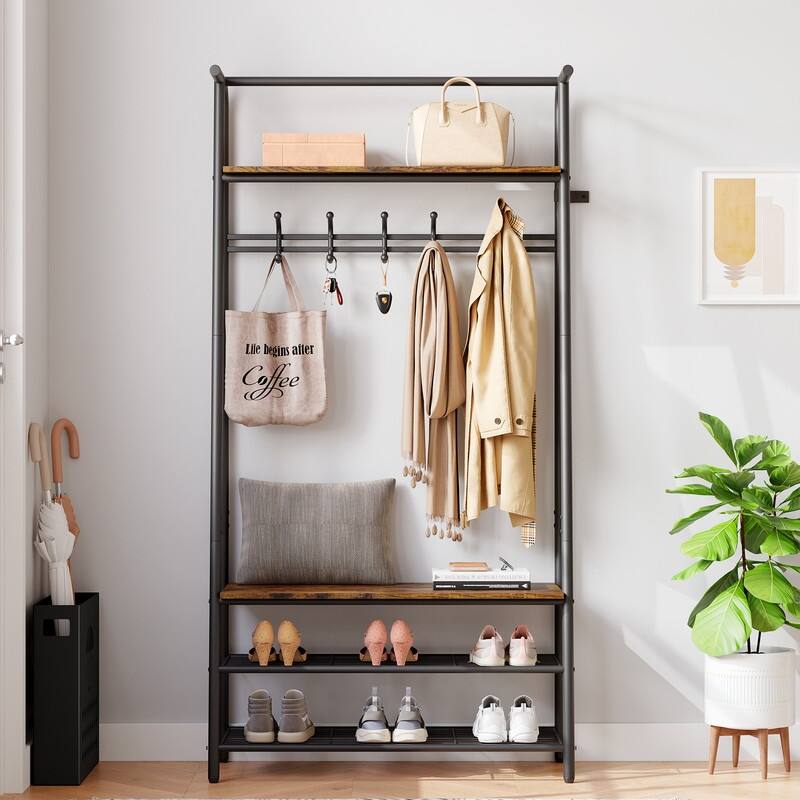 Simple hallway rack