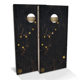Alaska Flag Outdoor Cornhole Board Set
