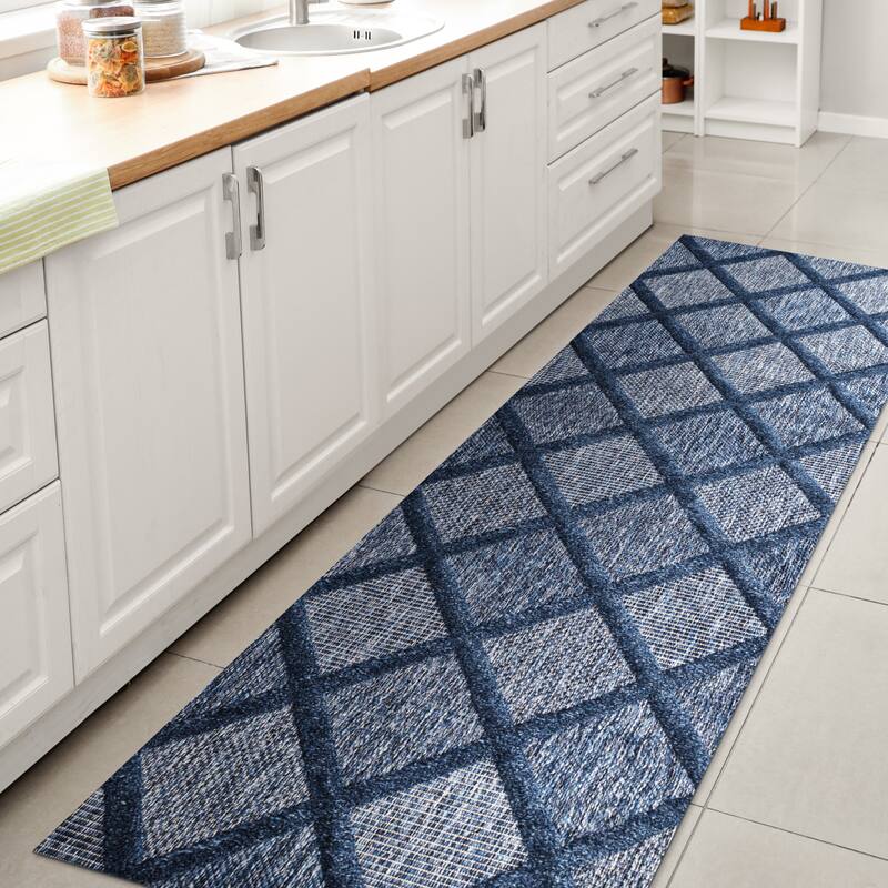 JONATHAN Y Talaia Diamond Trellis Indoor/Outdoor Area Rug