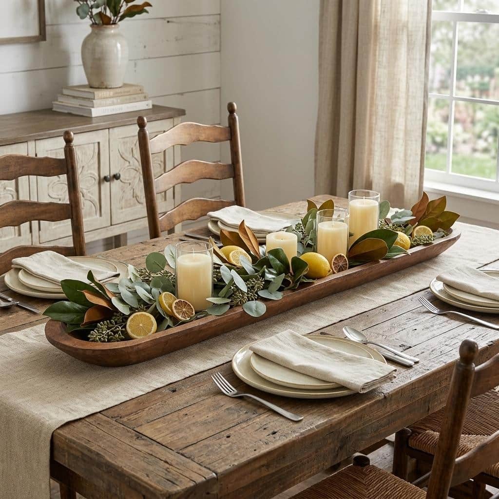 HomeRoots 40" Brown Solid Wood Oval Dough Bowl - 40.00 in. x 6.00 in. x 2.50 in.