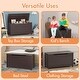 preview thumbnail 15 of 25, Kids Wooden Toy Box Storage with Safety Hinged Lid