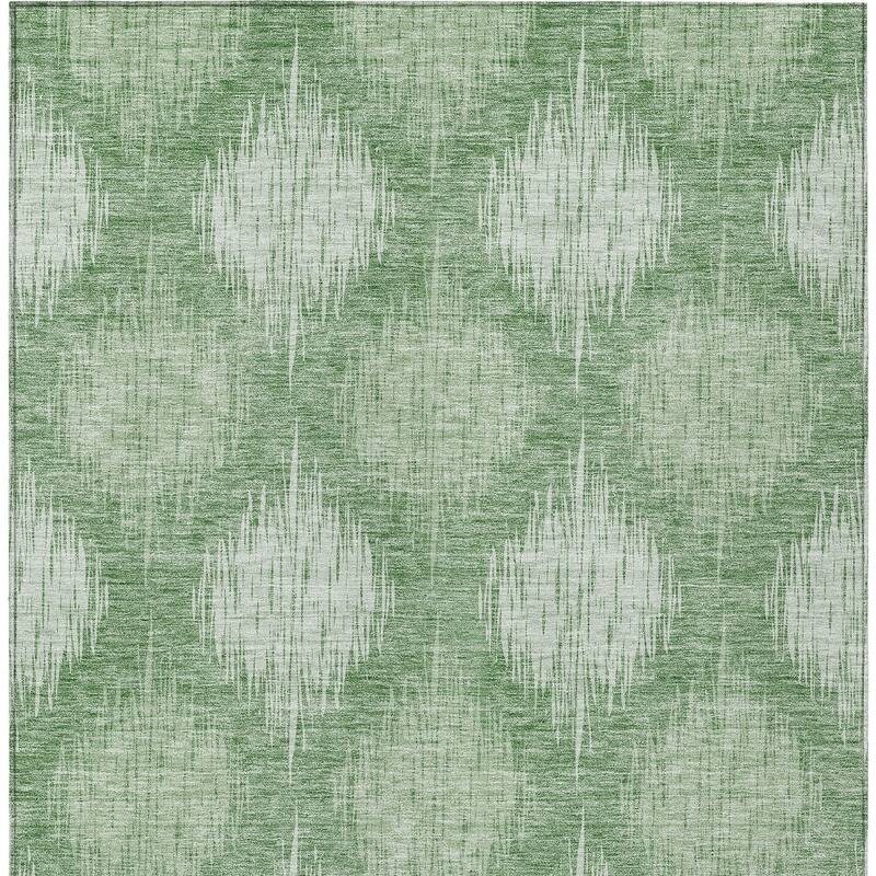 HomeRoots Ikat Transitional Rectangle Outdoor Rug