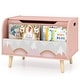 preview thumbnail 20 of 18, Costway Kids Wooden Toy Box with Front Bookshelf 4 Solid Wood Legs - See Details