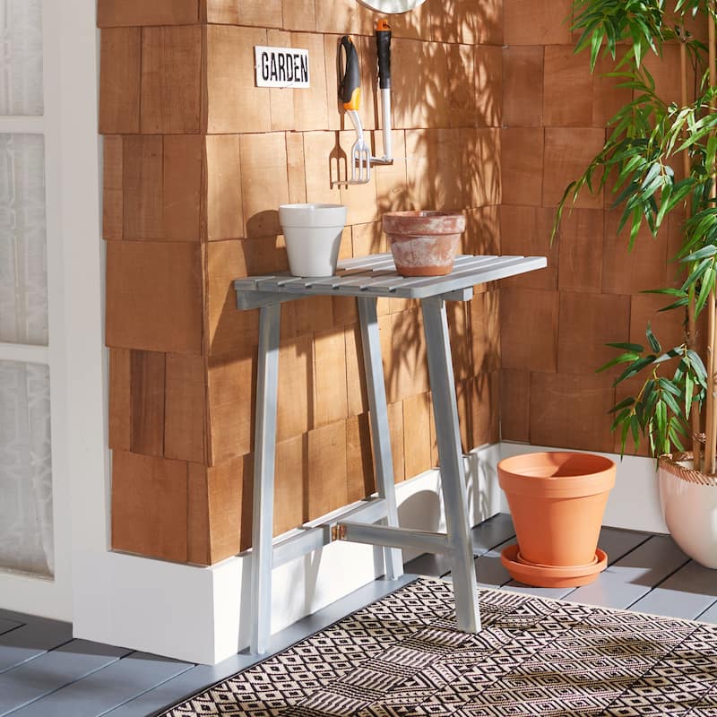 SAFAVIEH Outdoor Iyana Balcony Table - 24Wx15Dx28H