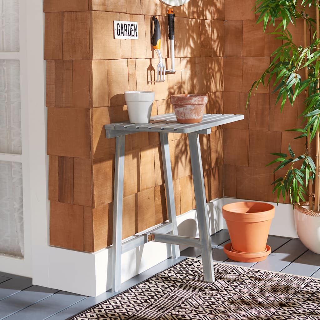 SAFAVIEH Outdoor Iyana Balcony Table - 24Wx15Dx28H