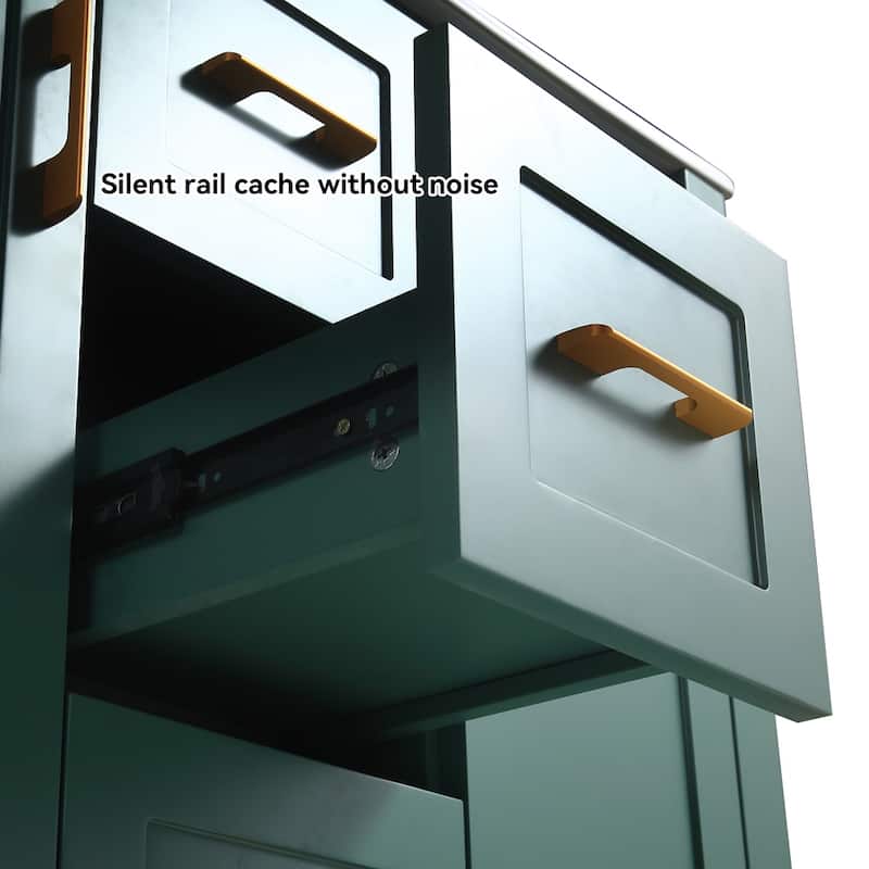 36" Bathroom Vanity with Single Sink, Combo Cabinet Undermount Sink, Bathroom Storage Cabinet with 2 Doors and 2 Drawer