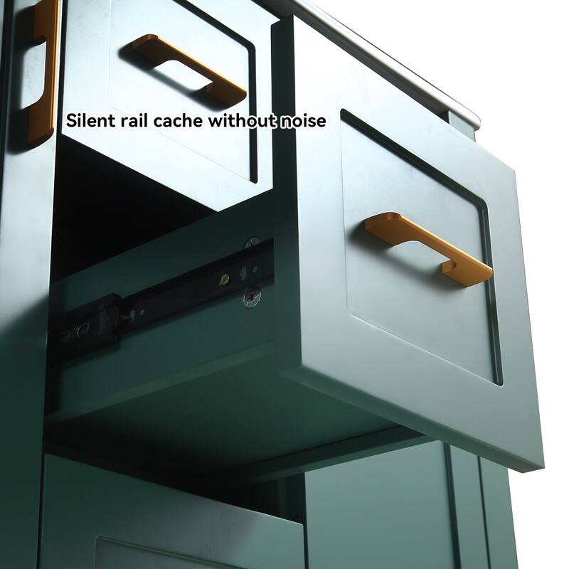 36" Bathroom Vanity with Undermount Single Sink and 2 Doors and 3 Drawers - 36''