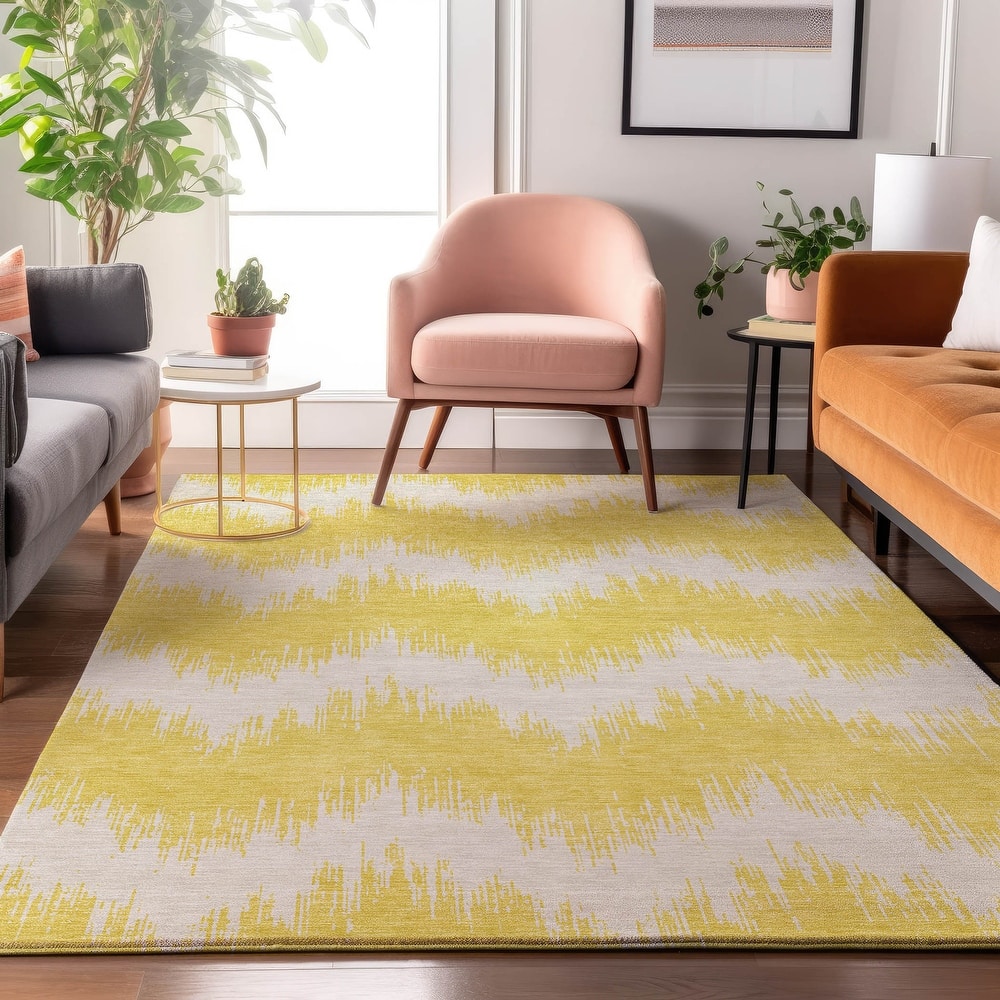 Premium Washable Super Soft Farmhouse Chevron Mayfield Rug