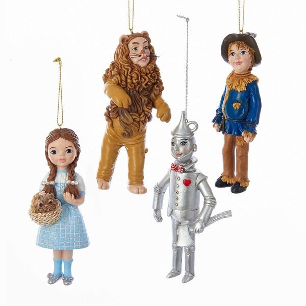 Wizard of Oz Ornament Set, 4 Pack, 4.5"-5"