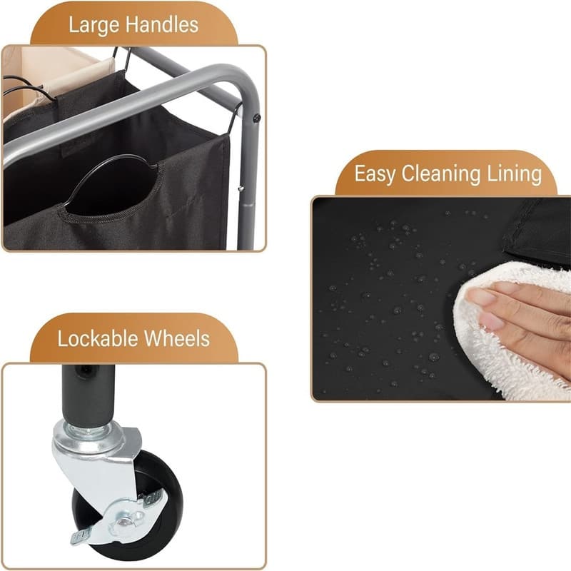 Laundry Sorter 4 Section