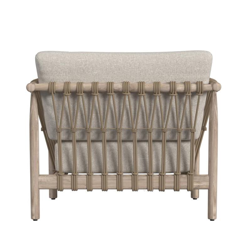 Classic Home Leo Teak Wood Outdoor Accent Chair