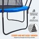 preview thumbnail 5 of 9, Trampoline, Trampoline with Enclosure Net, Ladder, and Curved Pole, Heavy Duty Trampoline with Jumping Mat