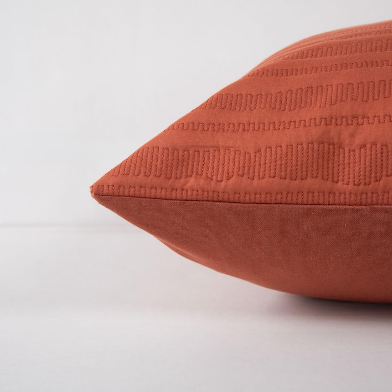 Rizzy Home Delicate Stripe Textured Throw Pillow