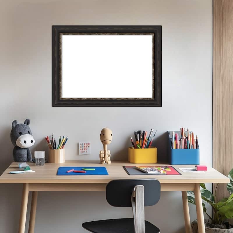 Amanti Art Accent Bronze Narrow Framed Dry Erase Magnetic Board