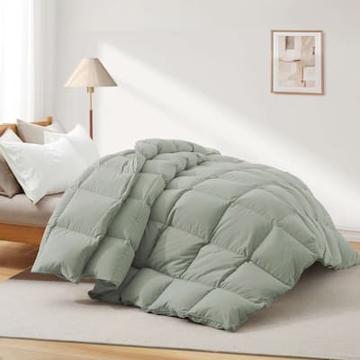 All Season & Lightweight Ultra Soft 360 TC White Goose Down Duvet Comforter