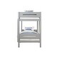 preview thumbnail 4 of 2, Gray Twin over Twin Wood Bunk Bed with Ladder & Fence