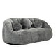 preview thumbnail 53 of 93, Chenille Bean Bag Loveseat Sofa High Back for Adults and Kids Indoor & Outdoor