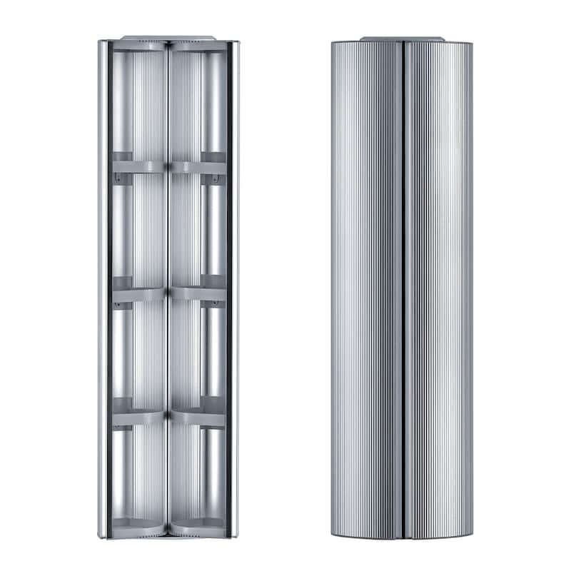 Whitehaus WHRAX-48 Medicinehaus 13" x 47-1/4" Framed Double Door - Aluminum - Metal Finish