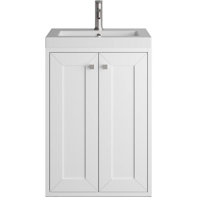 James Martin Vanities 533V20WG Chianti 20" Wall Mounted Single Basin - Glossy White