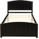 preview thumbnail 12 of 25, Modern Simple Wood Platform Bed Frame with Headboard, Footboard and Wood Slat Support for Bedroom No Box Spring Needed