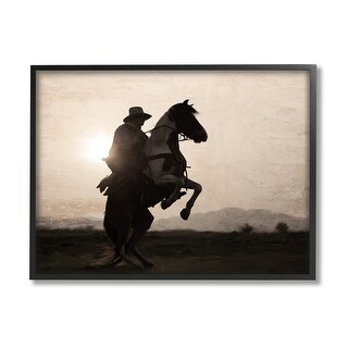 Stupell Vintage Horse Painting Framed Giclee Art Design By Liz Jardine