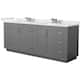 Option Dark Gray / White Quartz Top / Brushed Nickel