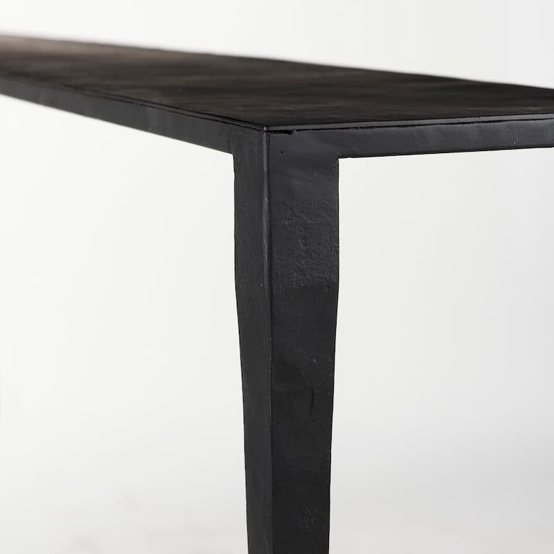 Timothy Ebony Black Iron Side Table