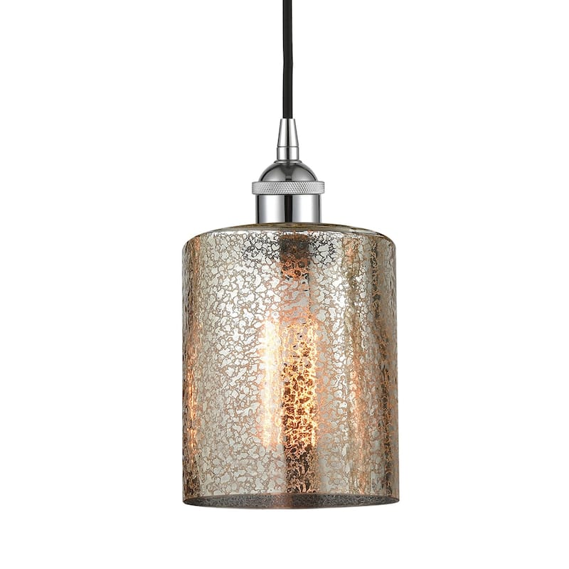 Innovations Lighting 616-1P-10-5 Cobbleskill Pendant Cobbleskill 5" - Polished Chrome / Mercury