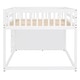 preview thumbnail 12 of 14, Full over Full Bunk Bed with 4 Drawers and 3 Shelves, White