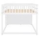 preview thumbnail 12 of 48, White Full Bunk Bed with 4 Drawers & 3 Shelves - Perfect for Families