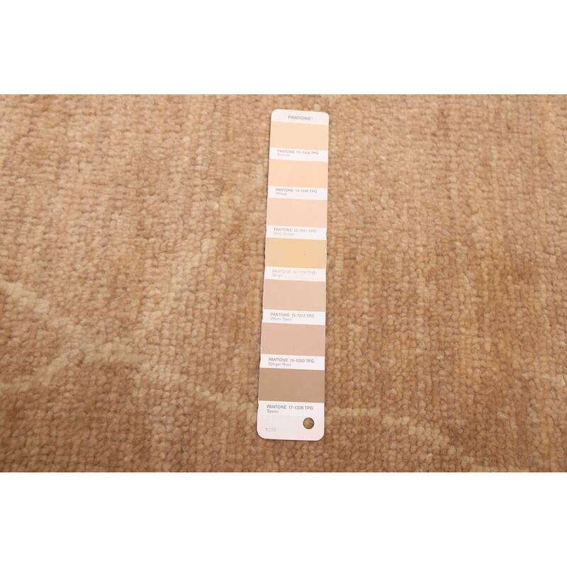 ECARPETGALLERY Hand-knotted Mystique Brown Wool Rug - 3'0 x 9'7