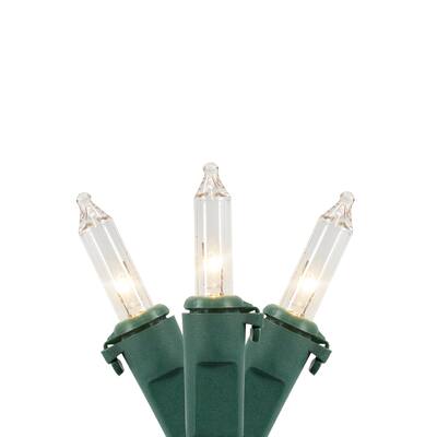 450-Count Clear Mini Christmas Light Set 92ft Green Wire - 1116"