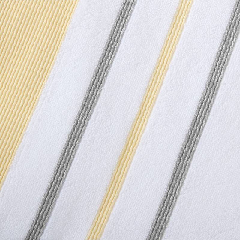 Luxurious Cotton Decorative Stripe Towel Set