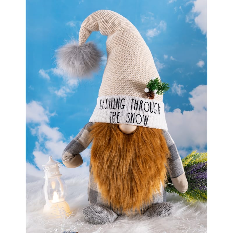 Rae Dunn WINTER Themed Gnomes - DASHING THRU THE SNOW
