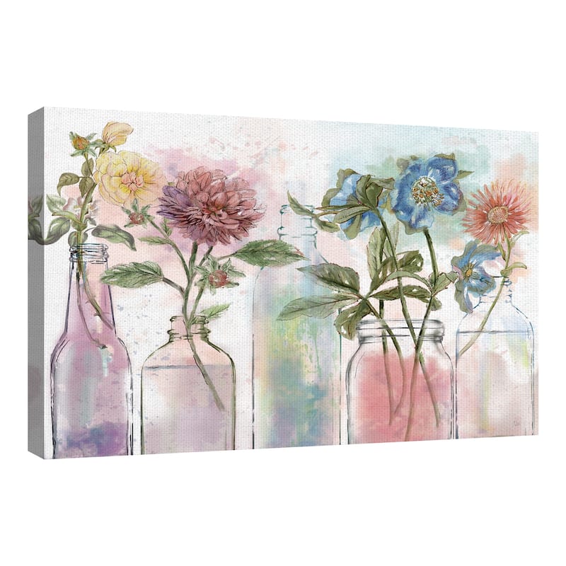 Vintage Bottle Collection by Nan Canvas Art Print