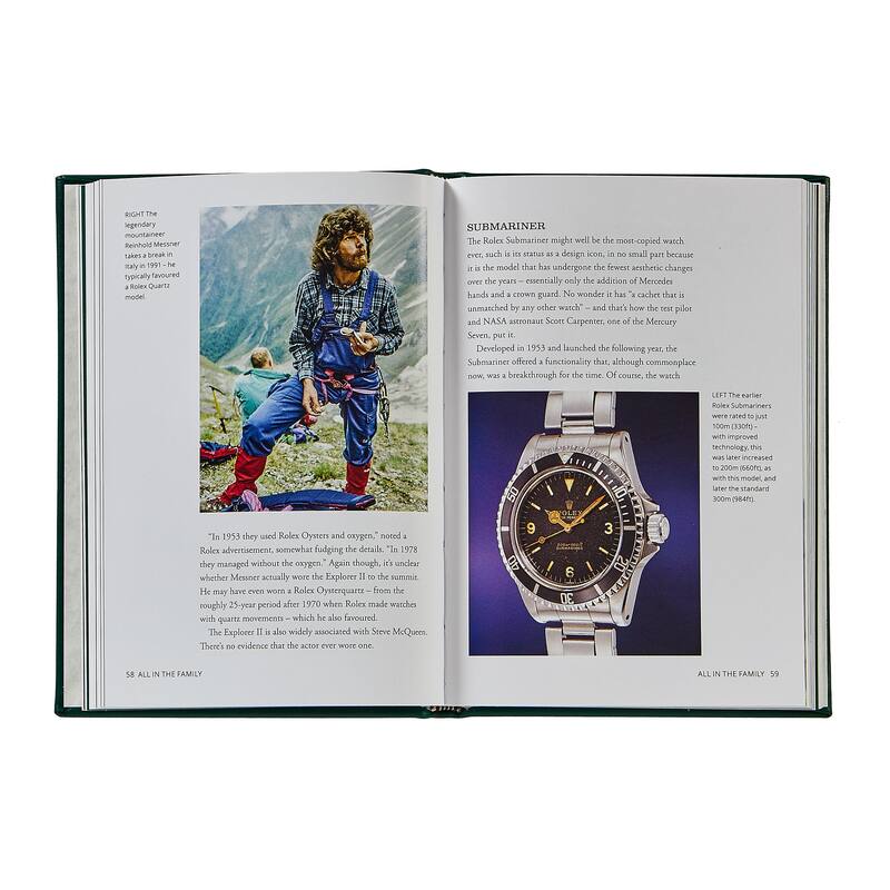 Graphic Image Little Book of Rolex Coffee Table Book, Leather, Emerald