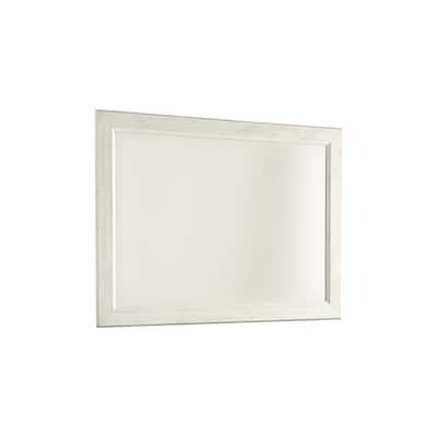 Signature Design by Ashley Willowton White Bedroom Mirror - 42"W x 1"D x 31"H