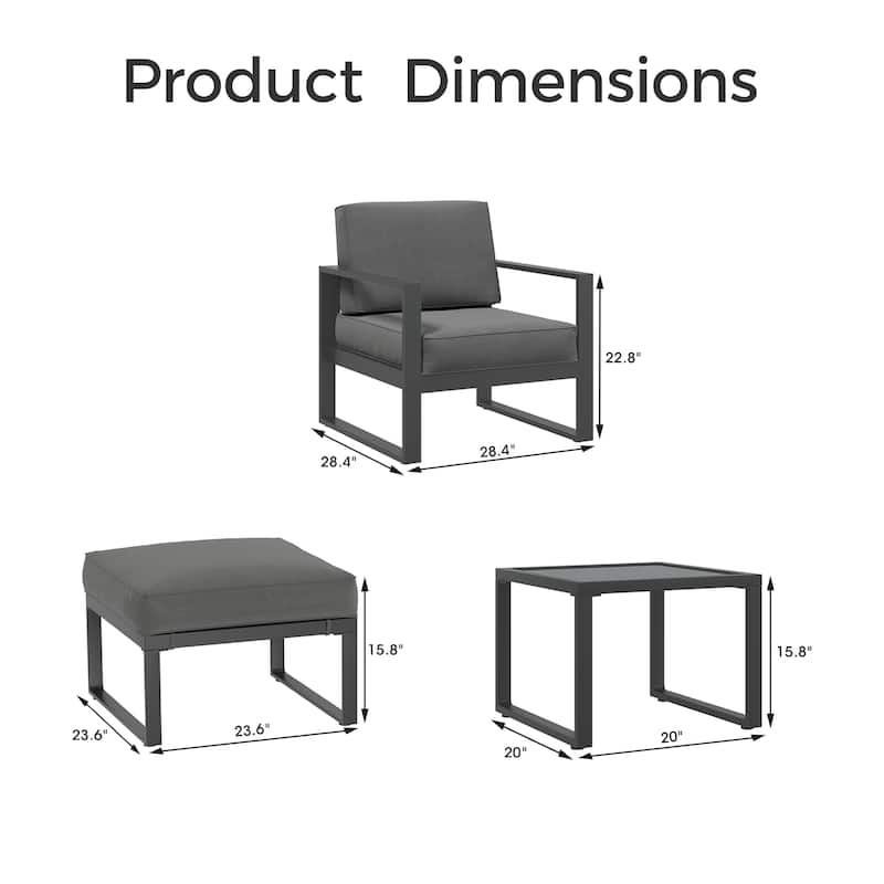 Royalcraft 5-Piece Aluminum Patio Conversation Set