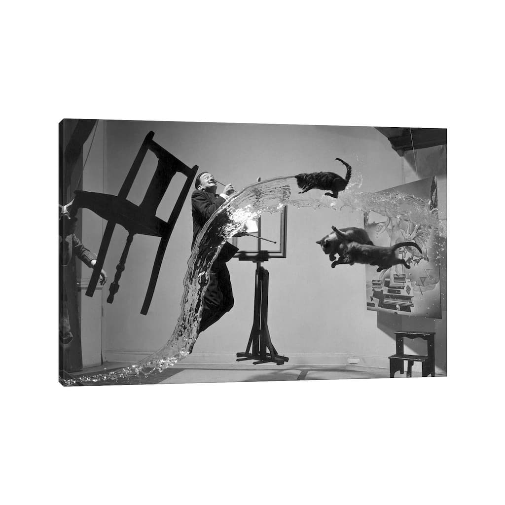 iCanvas "Salvador Dali (1904-1989)" by Philippe Halsman Canvas Print