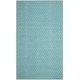 preview thumbnail 29 of 126, SAFAVIEH Handmade Flatweave Montauk Eliina Casual Cotton Rug 5' x 8' - Ivory/Turquoise - Rectangle