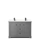 preview thumbnail 38 of 58, Avery 48 Inch Double Vanity, Cultured Marble Top