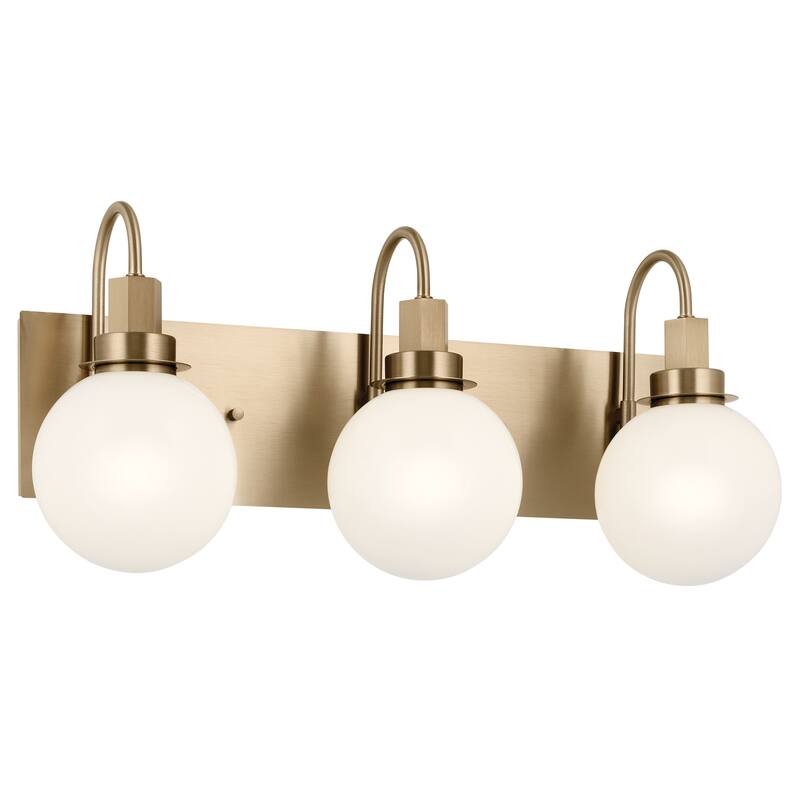Kichler Lighting Hex 22.75 in. 3-Light Champagne Vanity Light