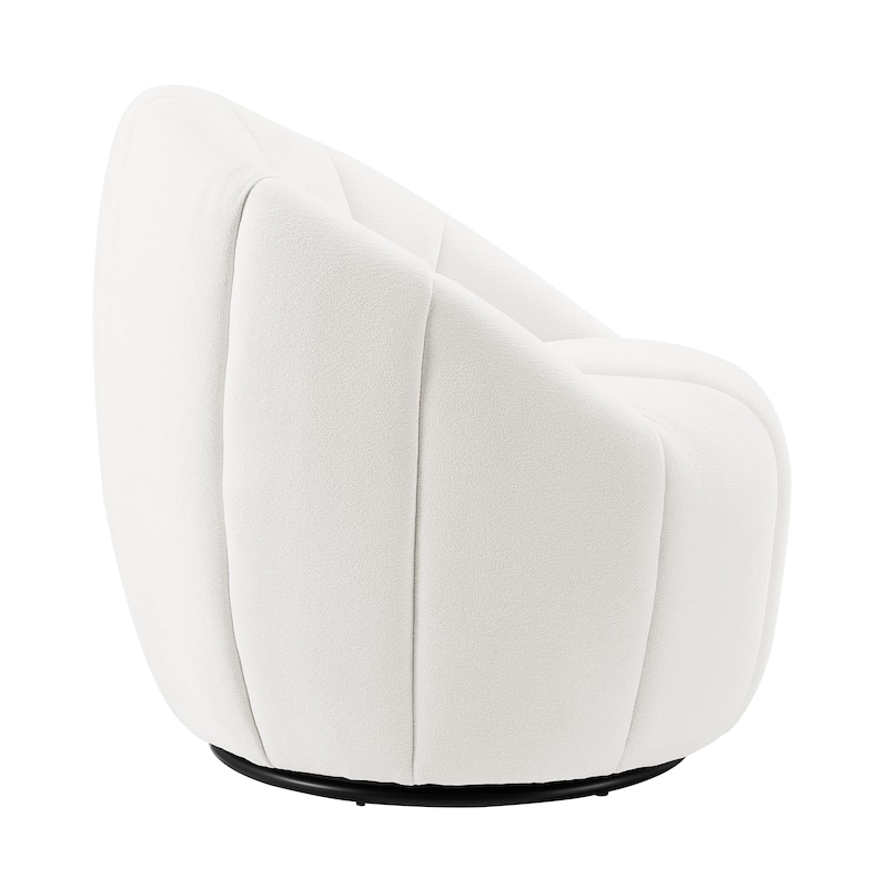 Art Leon Modern Swivel Barrel Chair
