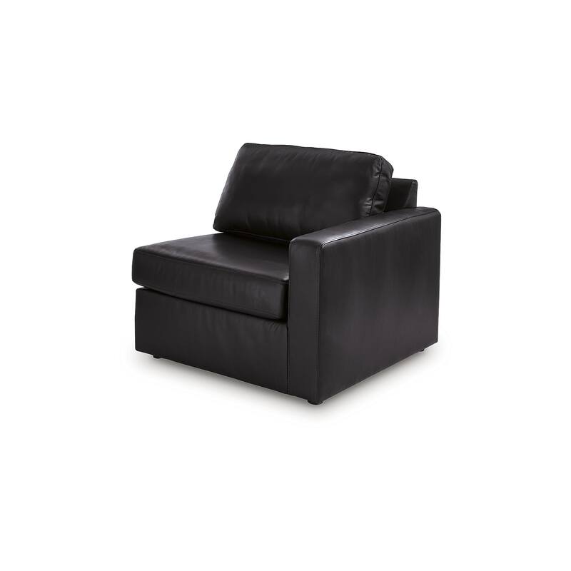 Signature Design by Ashley ModMax II Black 3-Piece Sectional Loveseat with Audio Console - 93" W x 38" D x 36" H
