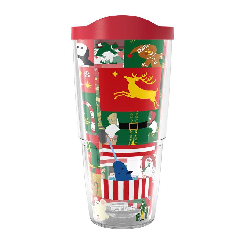 Tervis Elf 20th Anniversary Christmas Holiday Limited Edition Made in USA Double Walled Insulated Travel Tumbler, Classic - 24oz