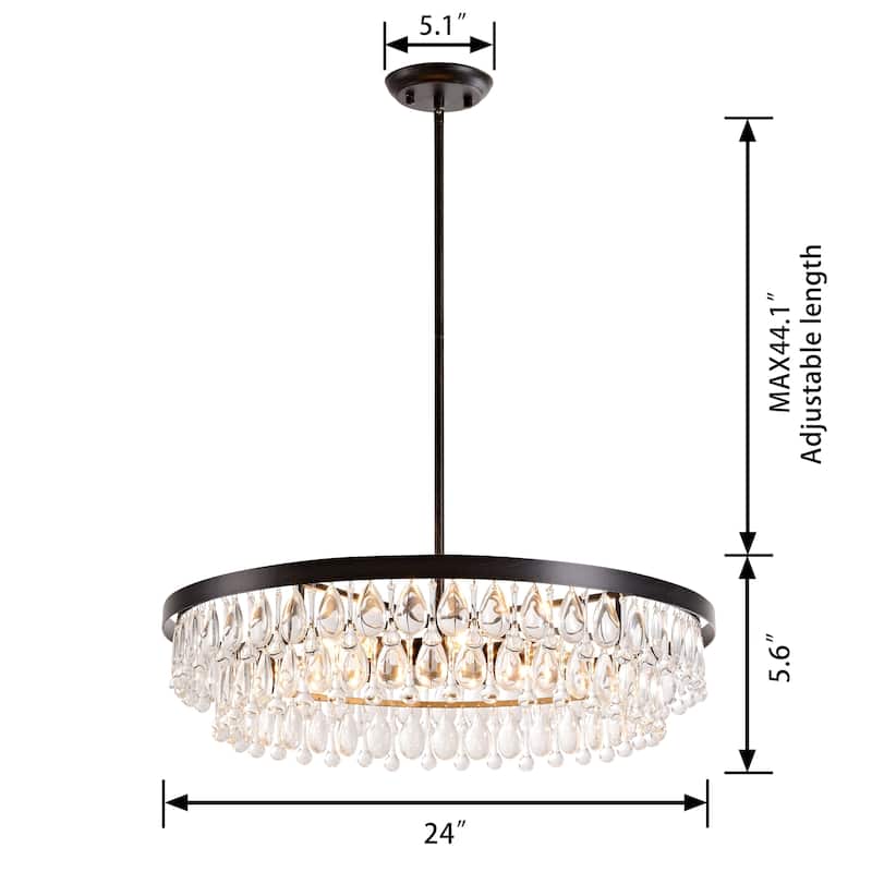 Viviana Crystal 6-light Chandelier