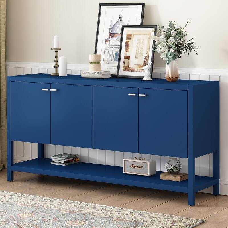 Navy Blue Accent Table Side Table Hallway Table Corner Table - Navy Blue