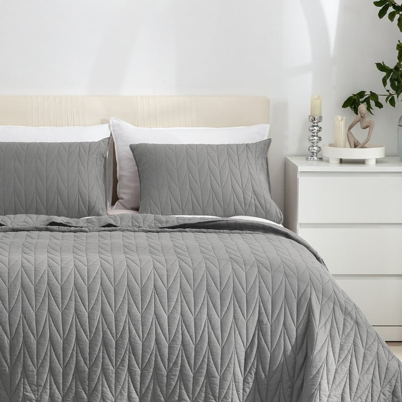 Cotton Reversible 3 Piece Quilt Set